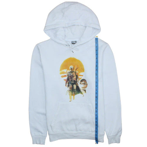 Primark Men’s White Star Wars Pullover Hoodie 2XL Fleece - Image 2