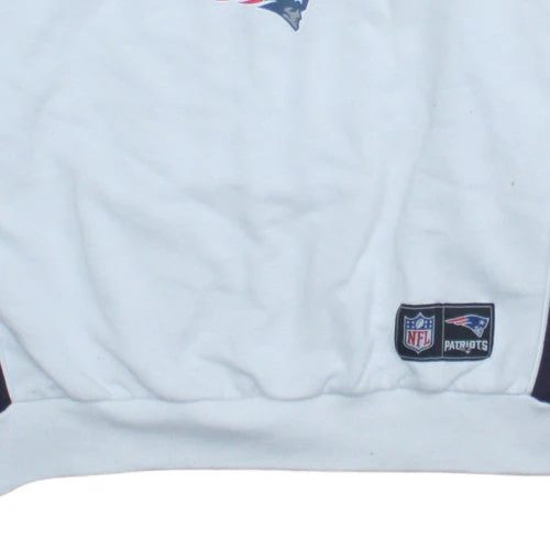 Primark Men’s White XL Pullover Sweatshirt New England Patriots Logo - Image 7