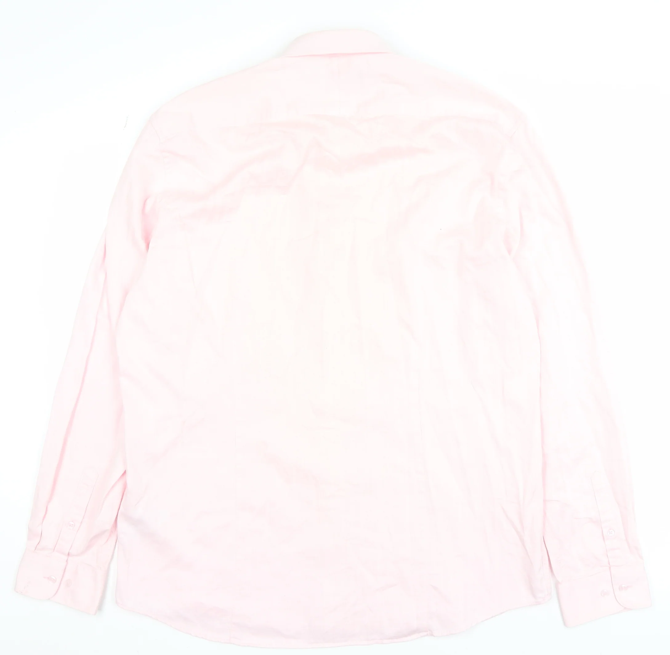 Primark Men's Pink 2XL Slim Fit Long Sleeve Formal Dress Shirt - Image 3