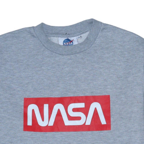 Primark NASA Mens Grey Sweatshirt M Crew Neck Pullover Graphic Print - Image 7