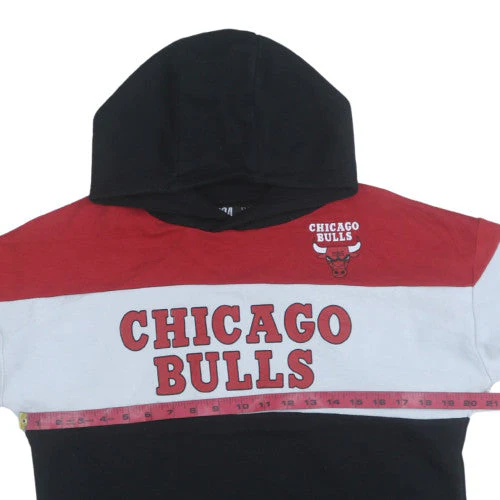 Primark NBA Boys Black Red Chicago Bulls Pullover Hoodie 12-13 Years - Image 2