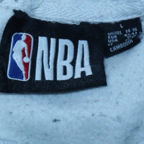 Primark NBA Chicago Bulls Grey Hoodie Womens L Pullover Cotton Blend - Image 5
