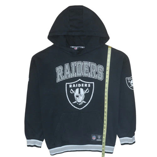 Primark NFL Raiders Black Men's Pullover Hoodie Size M - Image 2
