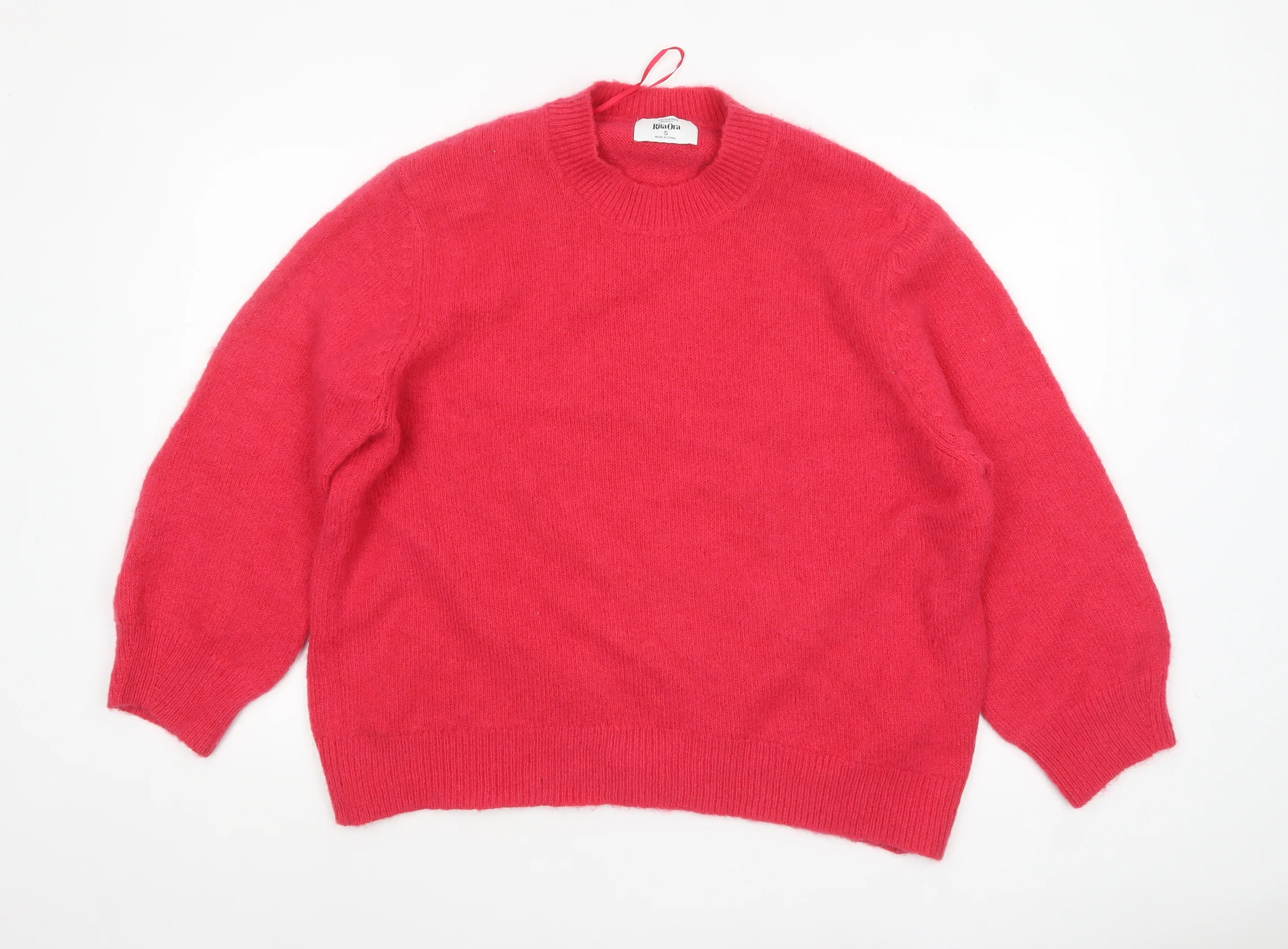 Primark Rita Ora Women’s Pink Wool Blend Crew Neck Jumper Size S
