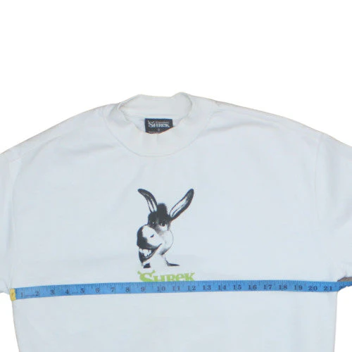 Primark Shrek White Donkey Sweatshirt Women S Cartoon Crew Neck Pullover - Image 2
