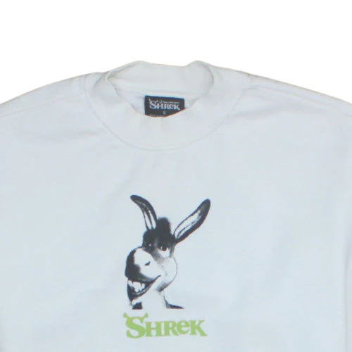 Primark Shrek White Donkey Sweatshirt Women S Cartoon Crew Neck Pullover - Image 7