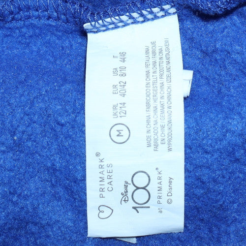 Primark Women Blue Disney Mickey Hoodie Size M Pullover Cotton Blend - Image 6
