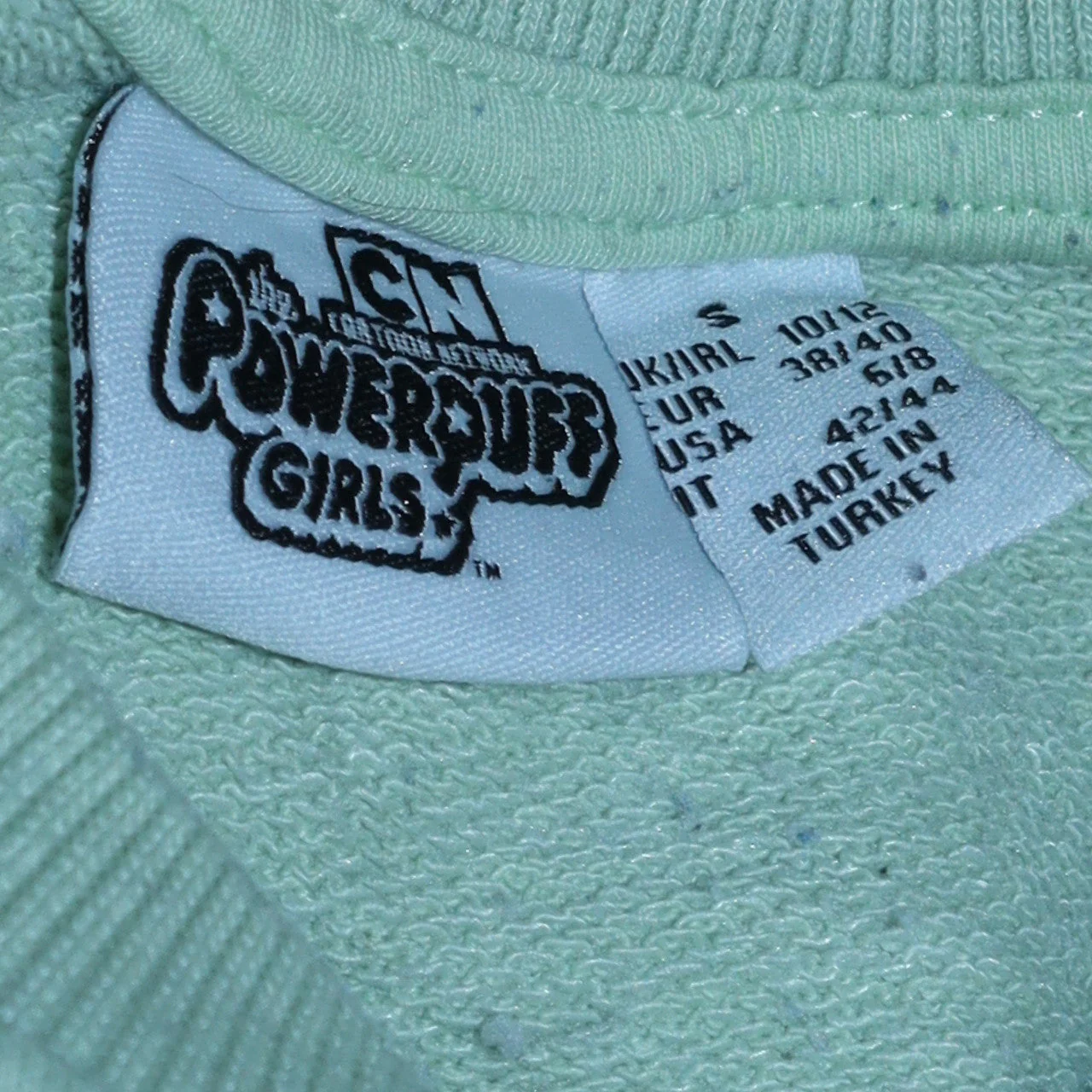 Primark Women Green Powerpuff Girls Pullover Sweatshirt Size S - Image 5