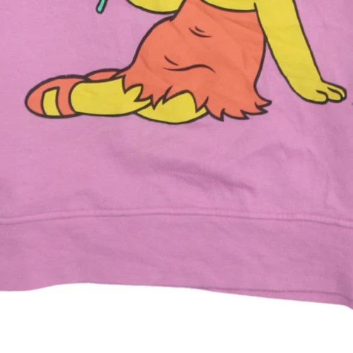 Primark Women Pink Lisa Simpson Sweatshirt XS Crew Neck Cotton - Image 7