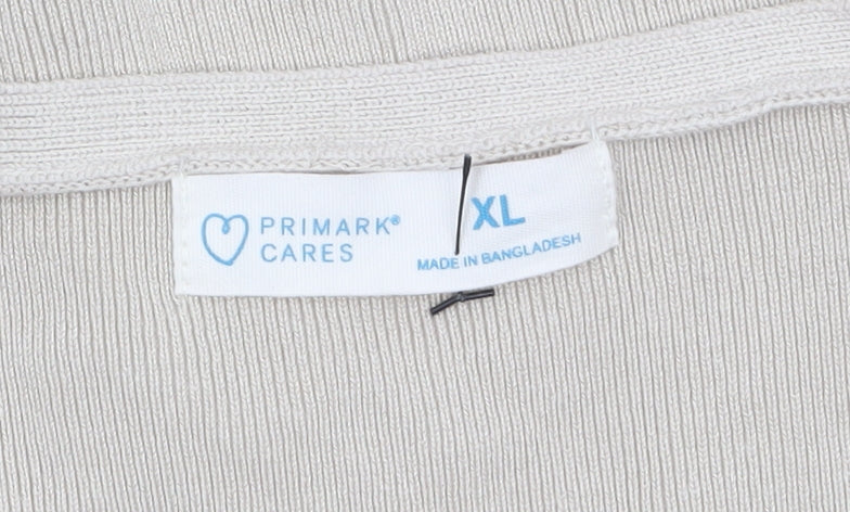 Primark Women’s Beige V-Neck Knit Sleeveless Vest XL - Image 5