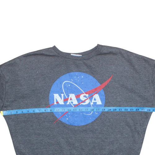 Primark Women’s Grey NASA Graphic Pullover Sweatshirt L 14/16 - Image 2
