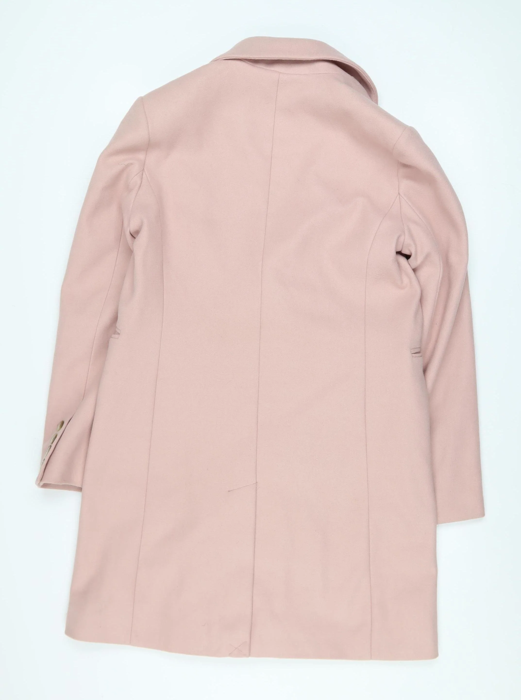 Primark Women’s Pink Long Overcoat Size 10 Single Breasted - Image 3
