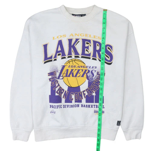 Primark Women’s White Los Angeles Lakers Pullover Sweatshirt Size 10 - Image 2