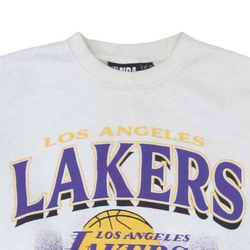Primark Women’s White Los Angeles Lakers Pullover Sweatshirt Size 10 - Image 8