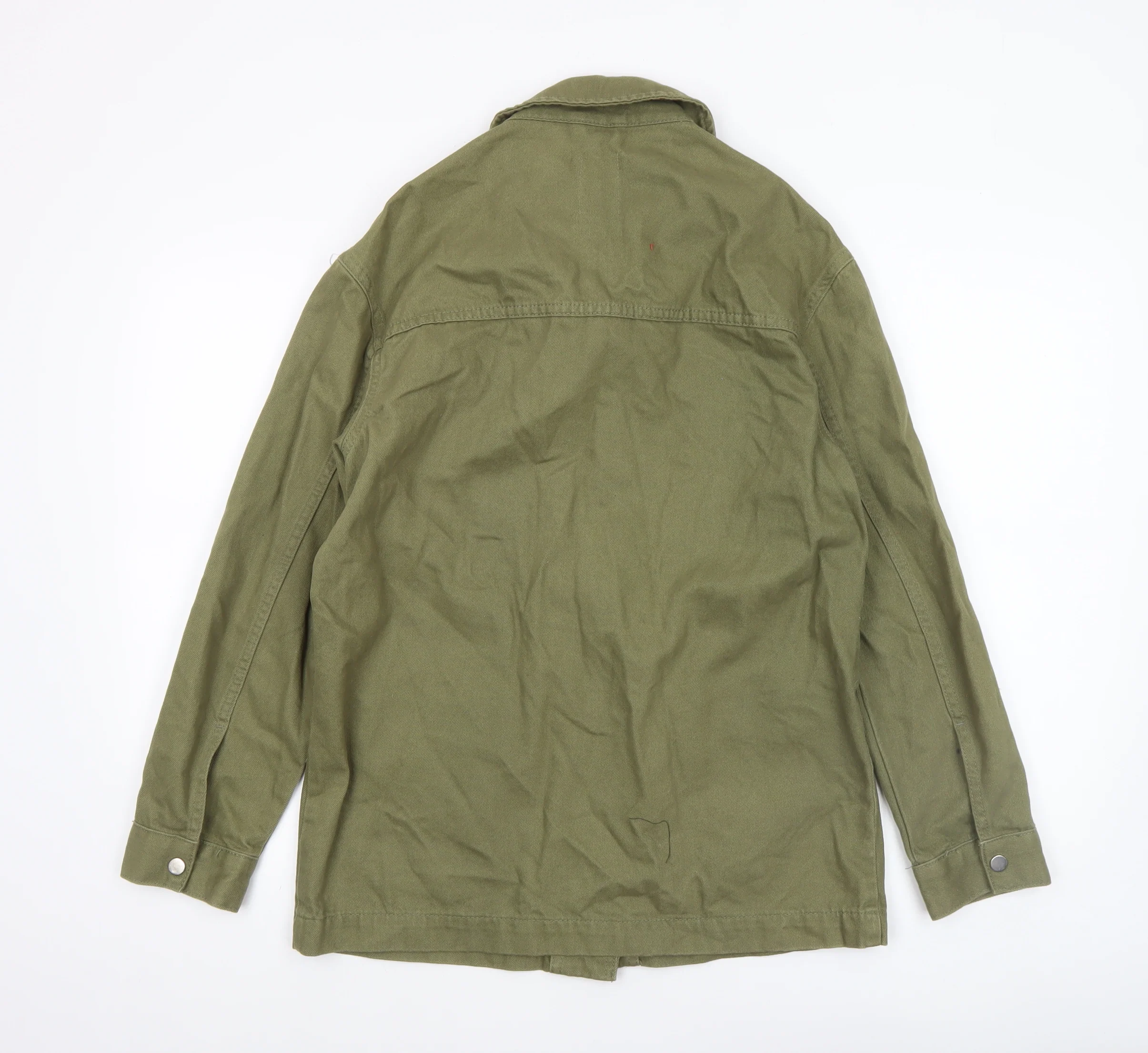 Primark Women's Green XS Cotton Military Jacket - Image 3