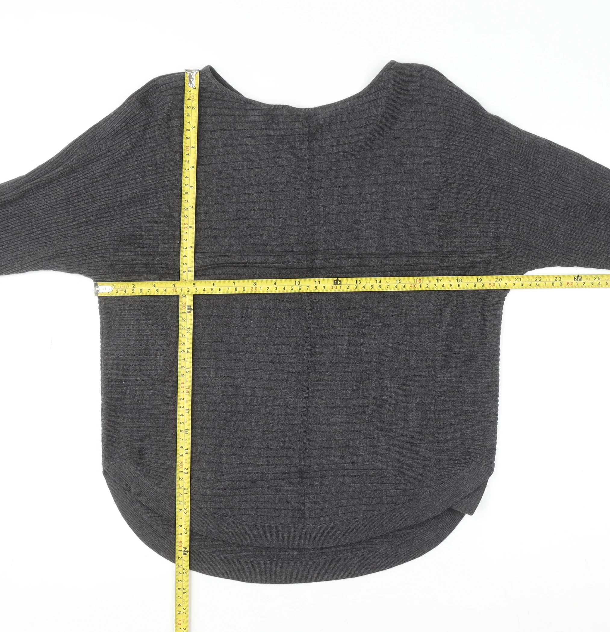 Principles Womens Grey Acrylic Knit Pullover Jumper Size 12 - Image 2
