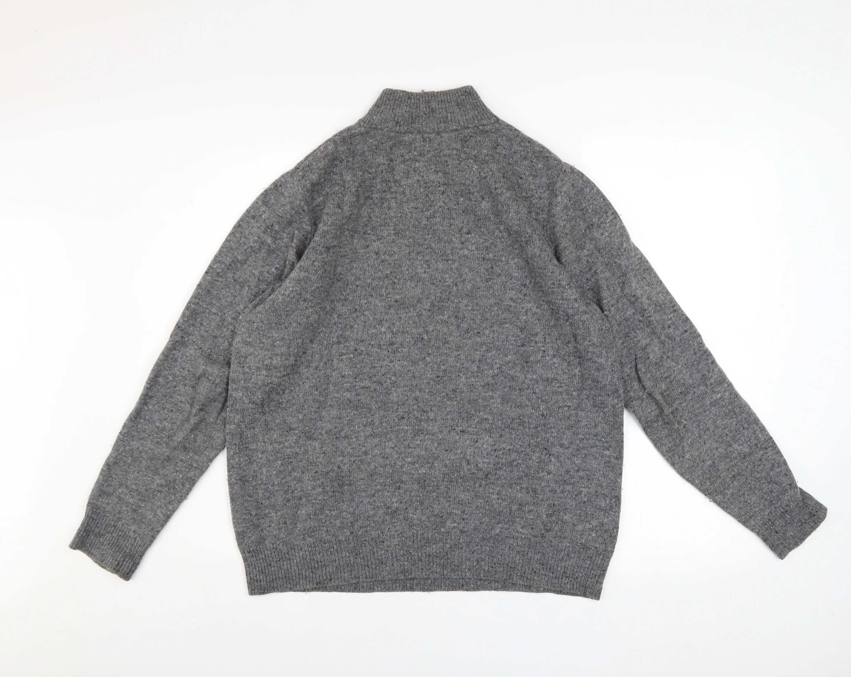 Pringle Golf Men's Grey Merino Wool 1/2 Zip Jumper Size M - Image 3