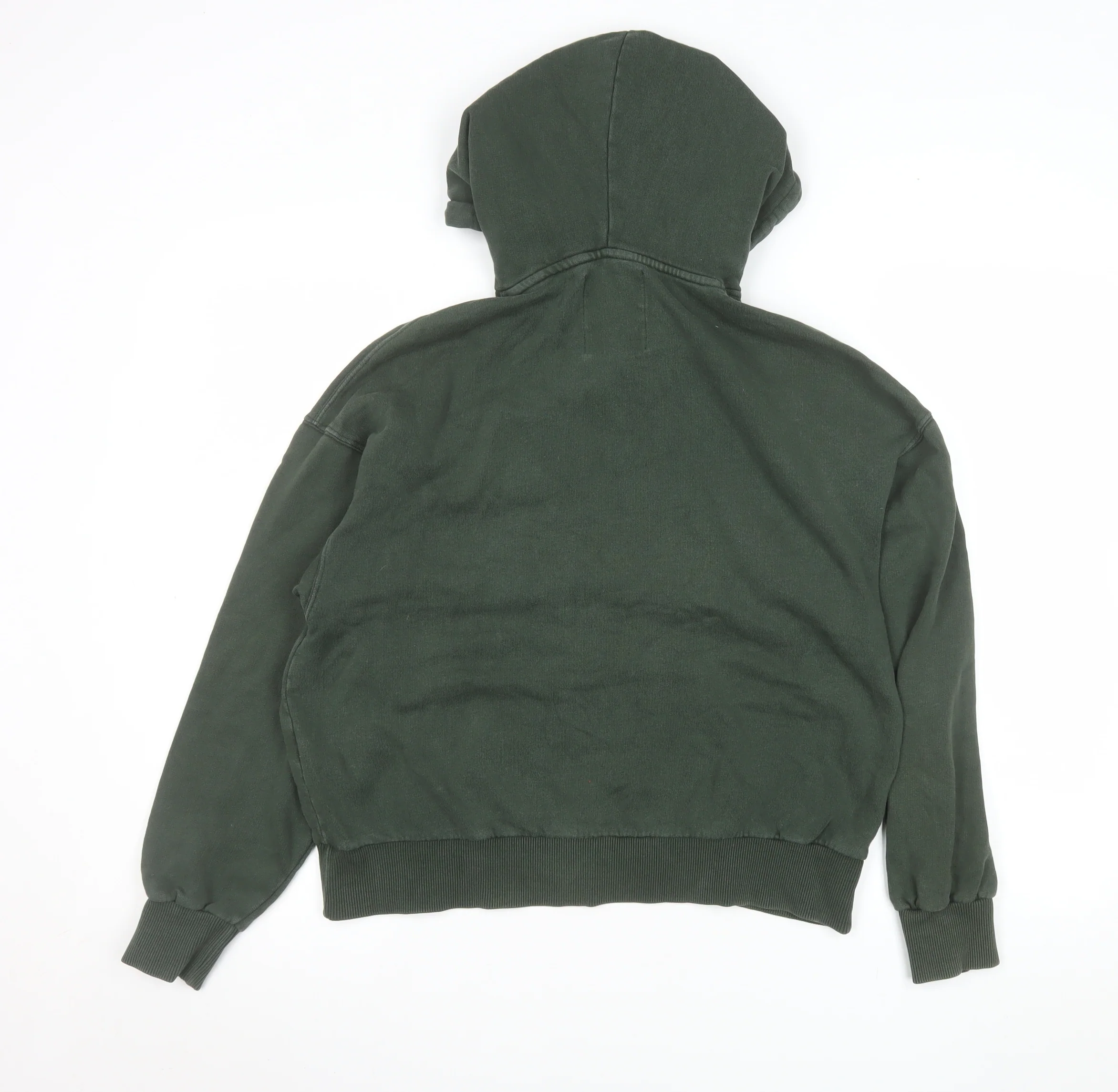 Pull&Bear Men's Green UCLA Pullover Hoodie XS Regular Fit - Image 3