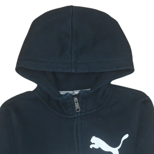 Puma Boys Black Full Zip Hoodie 12 Years Hooded Sweatshirt - Image 8