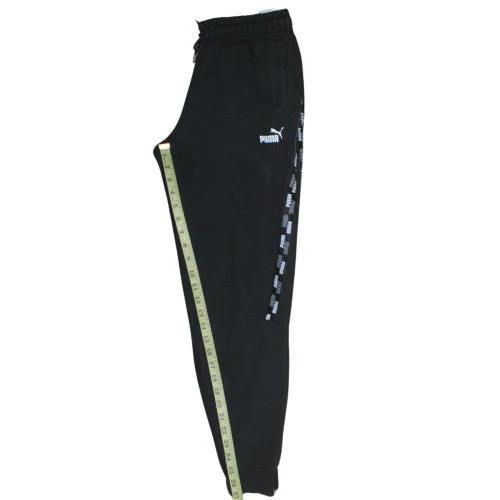 Puma Boys Black Jogger Trousers 13-14 Years Elastic Waist Sportswear - Image 2