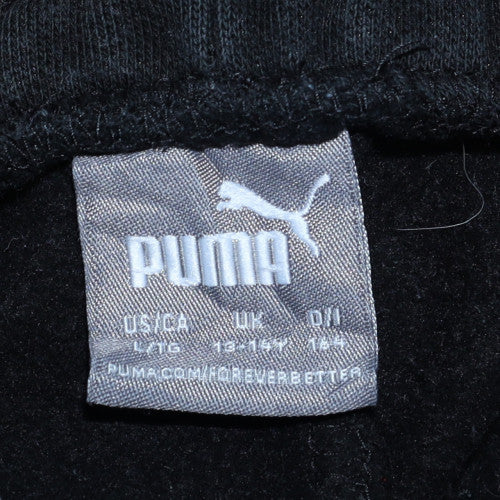 Puma Boys Black Jogger Trousers 13-14 Years Elastic Waist Sportswear - Image 5