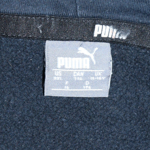 Puma Boys Black Pullover Hoodie Fleece Regular Fit 14 Years - Image 5