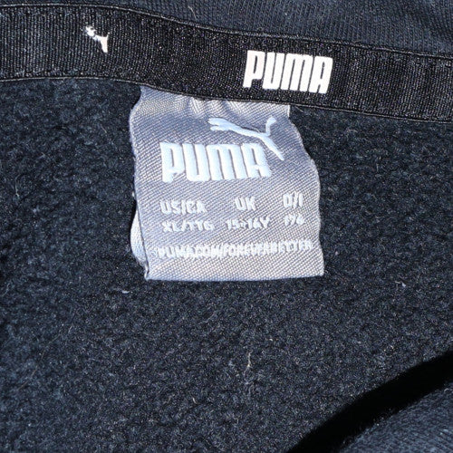 Puma Boys Black XL Hoodie Pullover Fleece Lined Casual Sweatshirt - Image 5