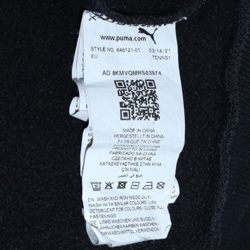 Puma Boys Black XL Hoodie Pullover Fleece Lined Casual Sweatshirt - Image 6