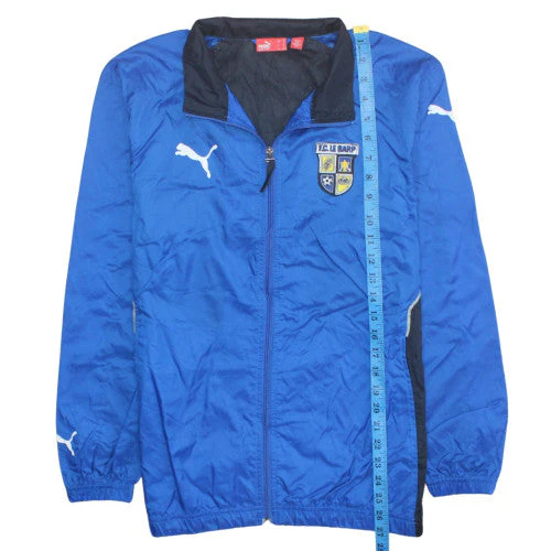 Puma Boys Blue Football Track Jacket 12-13 Years Full Zip Lightweight - Image 3