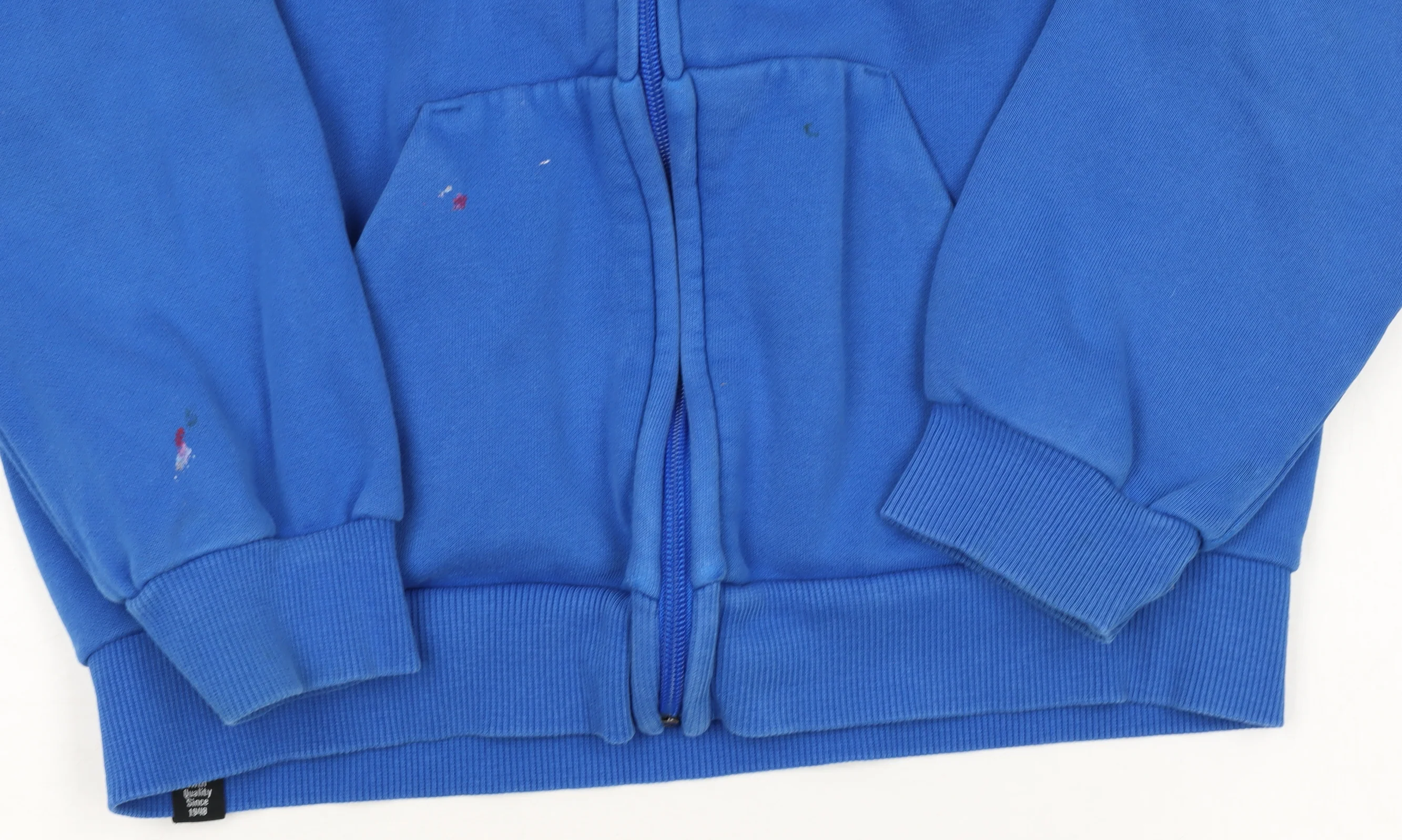 Puma Boys Blue Full Zip Hoodie 6-7 Years Fleece Lined Hooded Sweatshirt - Image 6