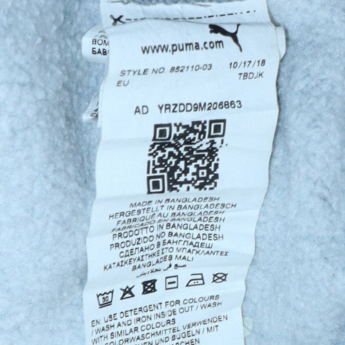 Puma Boys Grey Logo Pullover Sweatshirt 13-14 Years Fleece Regular Fit - Image 6