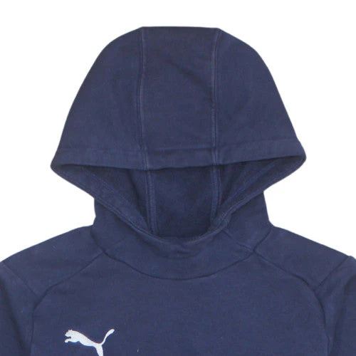 Puma Boys Navy Blue Pullover Hoodie 14-16 Years Cotton Blend - Image 7