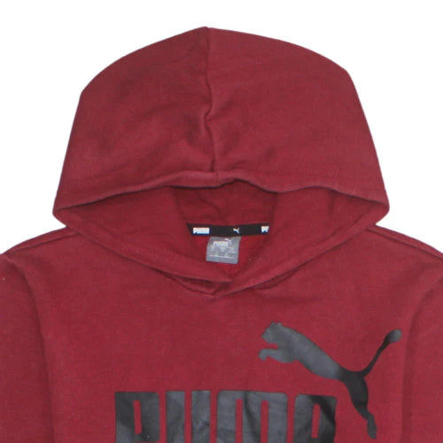 Puma Boys Red Hoodie 13-14 Years Pullover Fleece Sweatshirt - Image 8