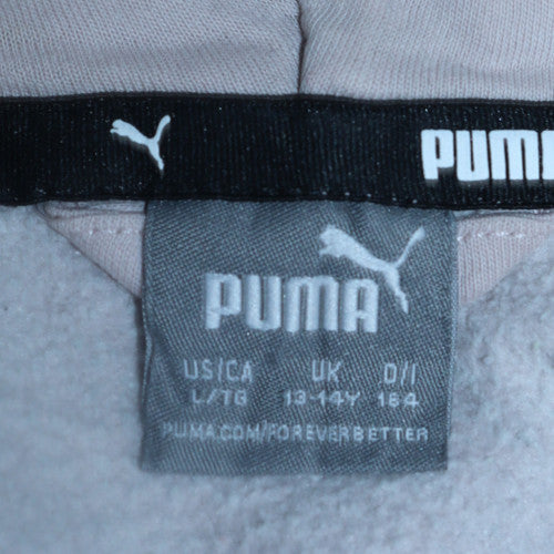 Puma Girls Pink Full Zip Hooded Hoodie 13-14 Years Regular Fit - Image 5