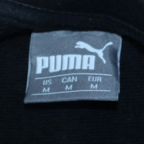 Puma Men’s Black Crew Neck Pullover Sweatshirt M Regular Fit - Image 6