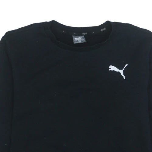 Puma Men’s Black Crew Neck Pullover Sweatshirt Size L - Image 8