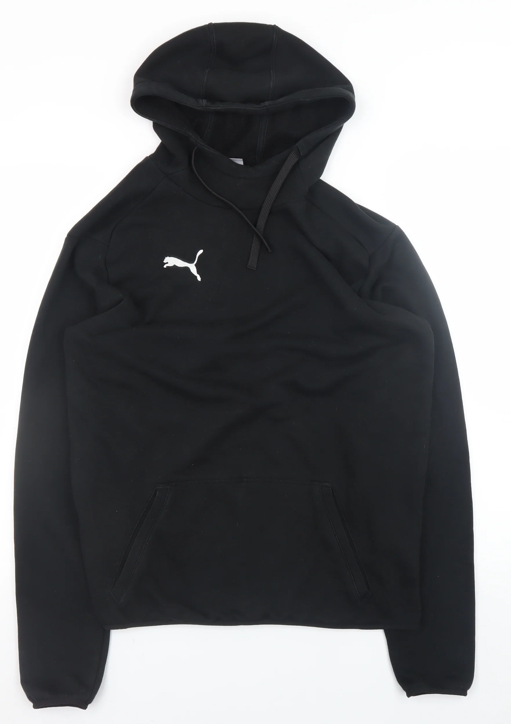 Puma Men’s Black M Basic Hoodie Jacket Lightweight Fleece Regular Fit