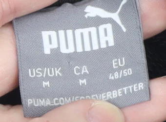 Puma Men’s Black M Basic Hoodie Jacket Lightweight Fleece Regular Fit - Image 4