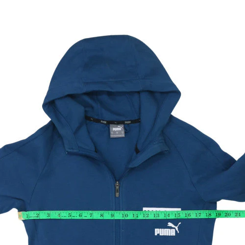 Puma Men’s Blue Man City Full Zip Hoodie Size S Casual Sportswear - Image 2