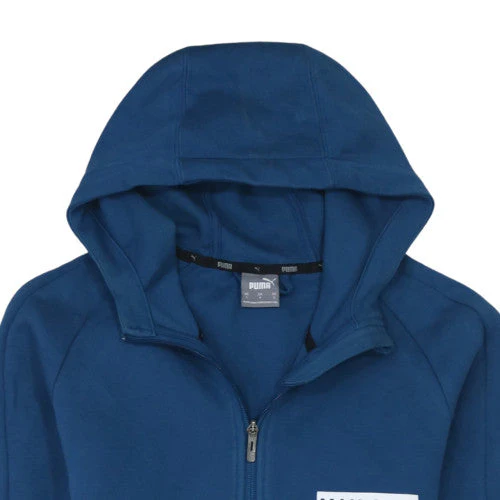 Puma Men’s Blue Man City Full Zip Hoodie Size S Casual Sportswear - Image 8
