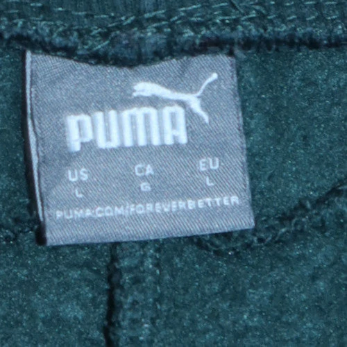 Puma Men’s Green Jogger Trousers L Regular Fit Fleece Activewear - Image 5