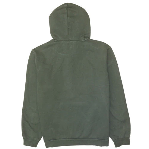 Puma Men’s Green Pullover Hoodie M Fleece Logo Sweatshirt - Image 4