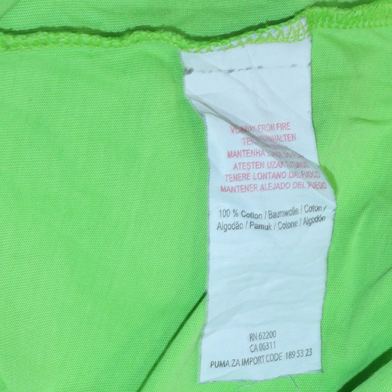 Puma Men’s Green Short Sleeve Crew Neck Graphic T-Shirt Size S - Image 6