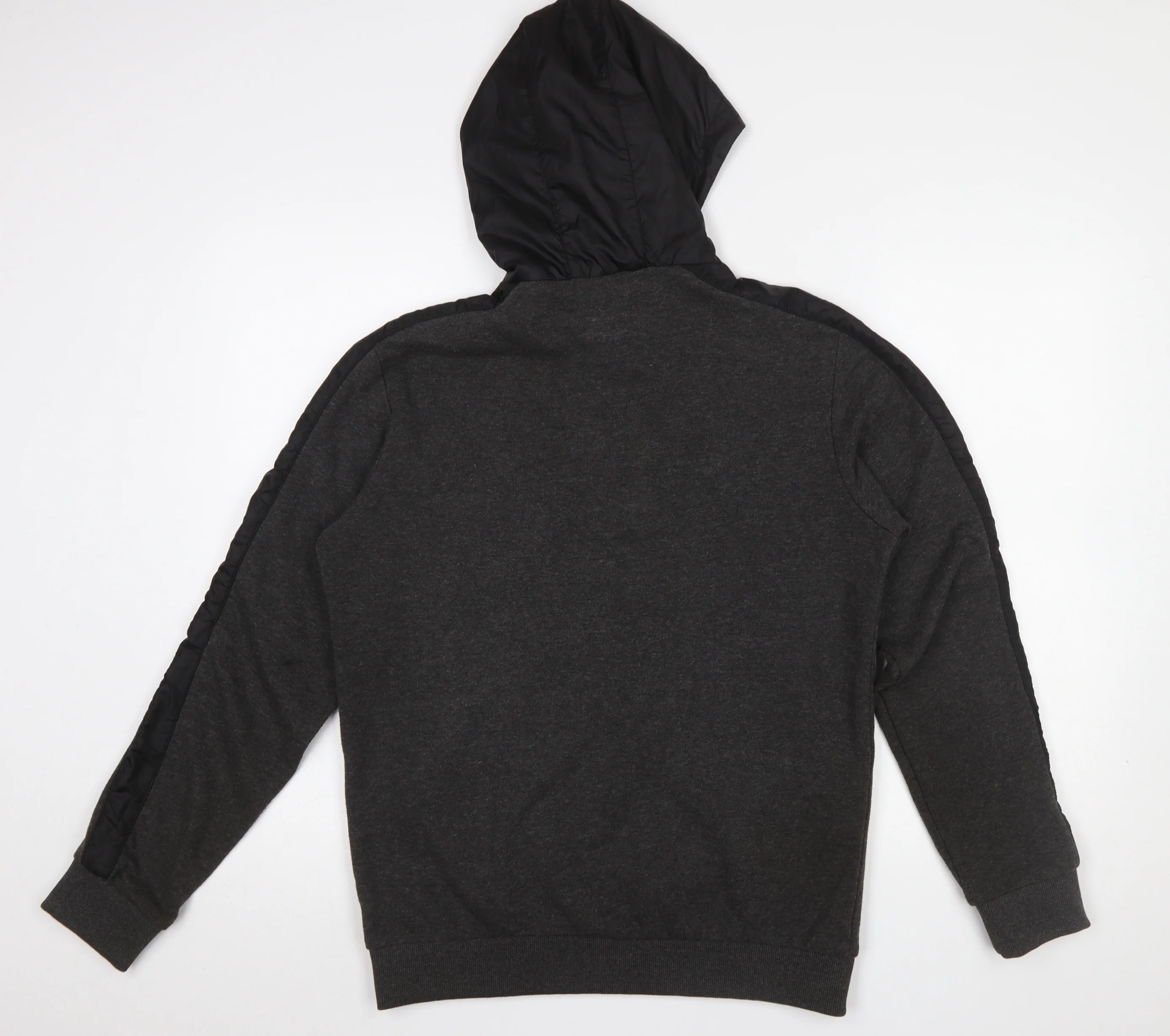 Puma Men’s Grey 1/2 Zip Hoodie Medium Cotton Sportswear - Image 3