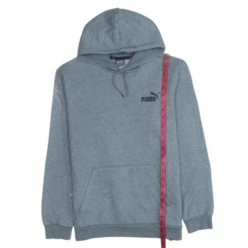Puma Men’s Grey Pullover Hoodie M Regular Fit Sportswear - Image 2