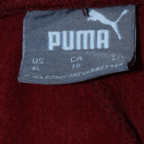 Puma Men’s Red XL Jogger Sweatpants with Logo Tape Sides - Image 5