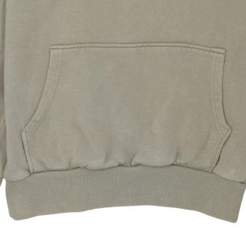 Puma Men's Beige Pullover Hoodie M Cotton Logo Sweatshirt - Image 7