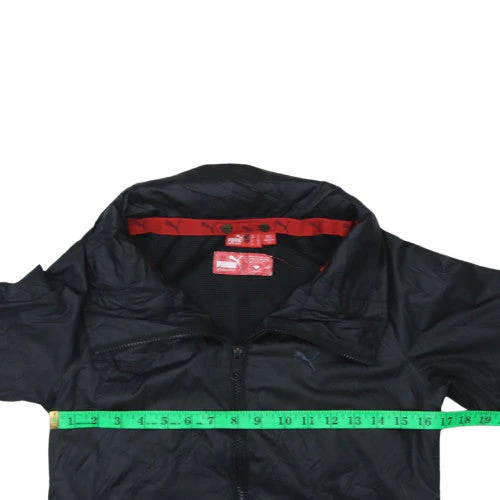 Puma Men's Black Bomber Jacket Size S Lightweight Polyester - Image 2