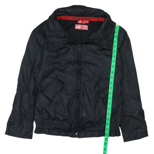 Puma Men's Black Bomber Jacket Size S Lightweight Polyester - Image 3