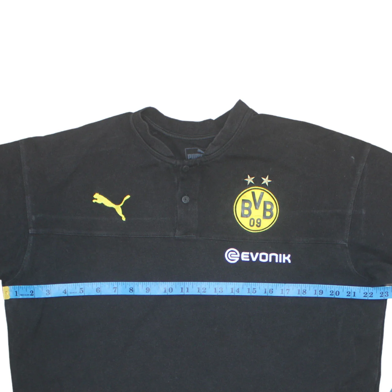 Puma Men's Black BVB Dortmund XL Polo Shirt Football Top - Image 2